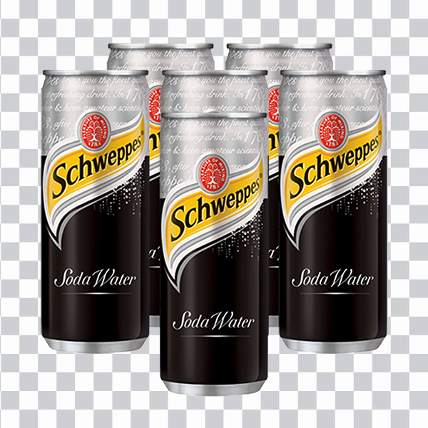 Schweppes Soda Can png, Schweppes 300 ml can,<br> carbonated water, lemonade sprite Schweppes png free